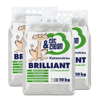 Cat&Clean® Brilliant mit Babypuderduft (30 kg)